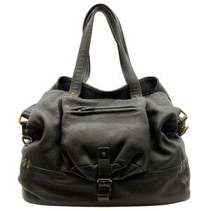 Jerome Dreyfuss Dark Taupe Large Billy Shoulder Bag